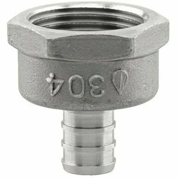 Boshart Industries 1/2IN SS PEX X 3/4IN FPT ADAPTER PE-PS-FA0507